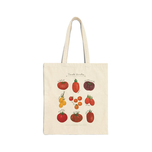 Tomato Tote Bag - Cotton Canvas Tote Bag