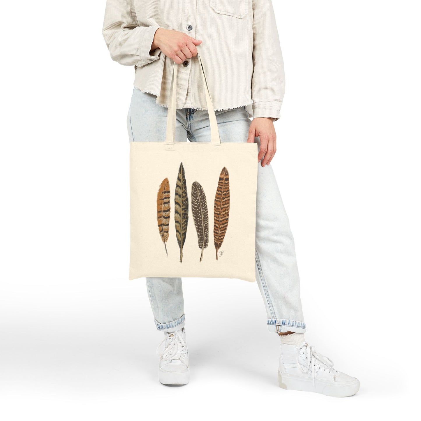 Pheasant Feathers - Cotton Canvas Tote Bag