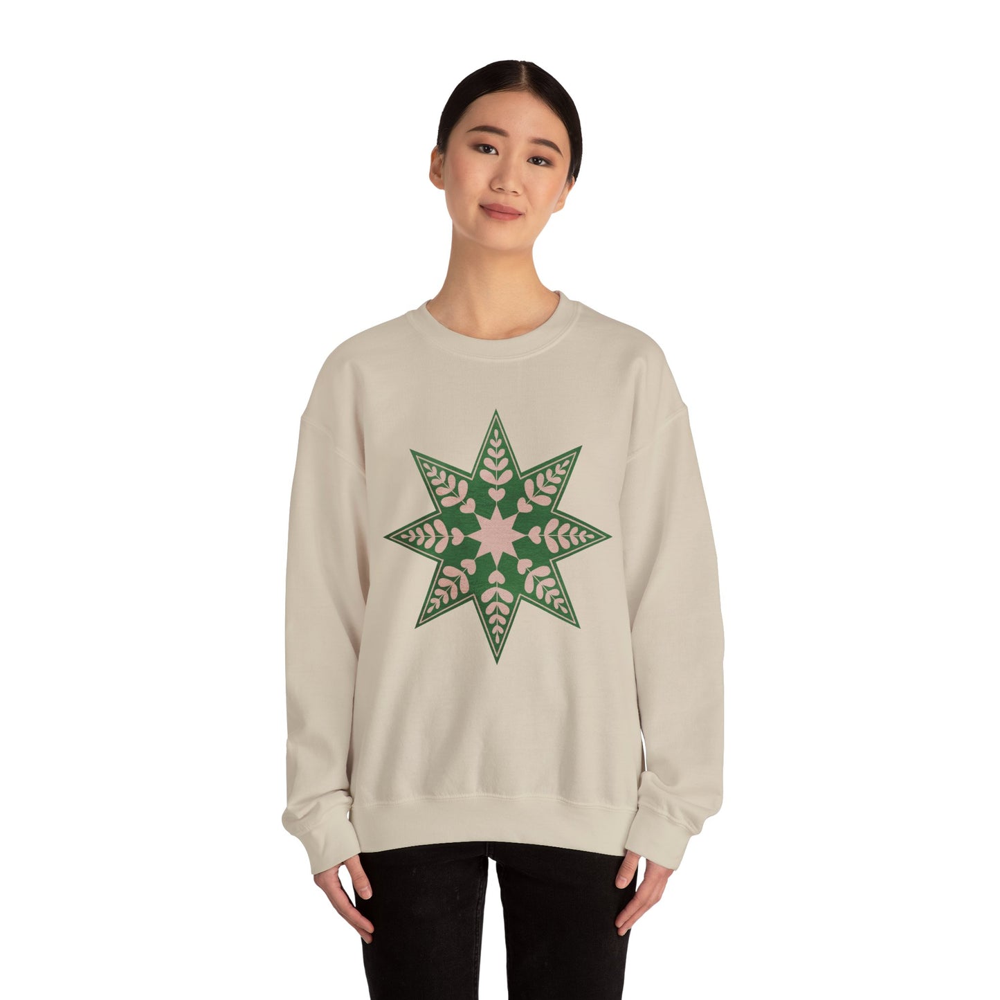 Big Christmas Star - Unisex Heavy Blend™ Crewneck Sweatshirt