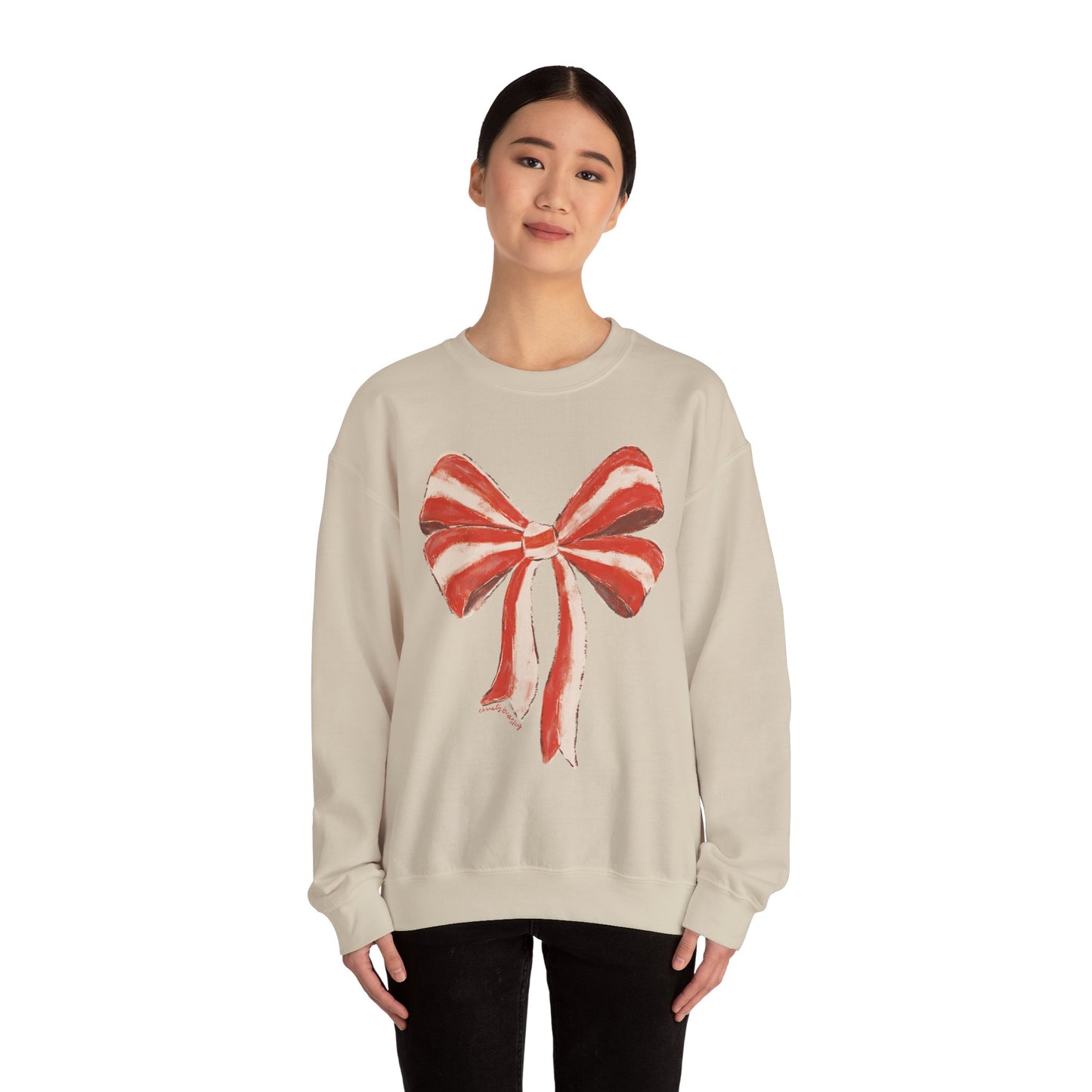 Big ole Christmas Bow - Unisex Heavy Blend™ Crewneck Sweatshirt