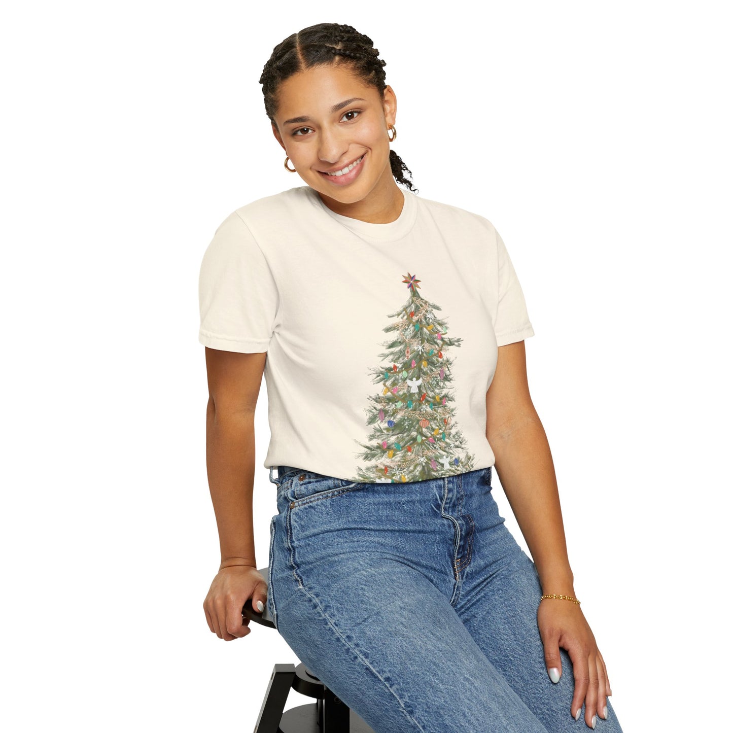 O Christmas Tree - Unisex Garment-Dyed Comfort Colors T-shirt - by Christy Beasley