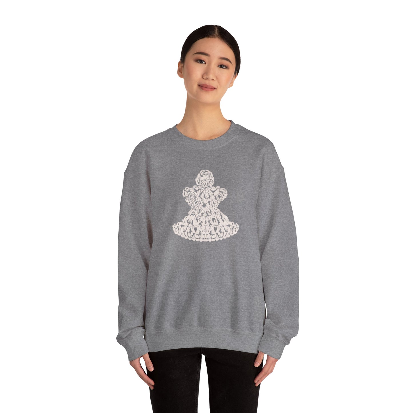 Crochet Angel - Unisex Heavy Blend™ Crewneck Sweatshirt