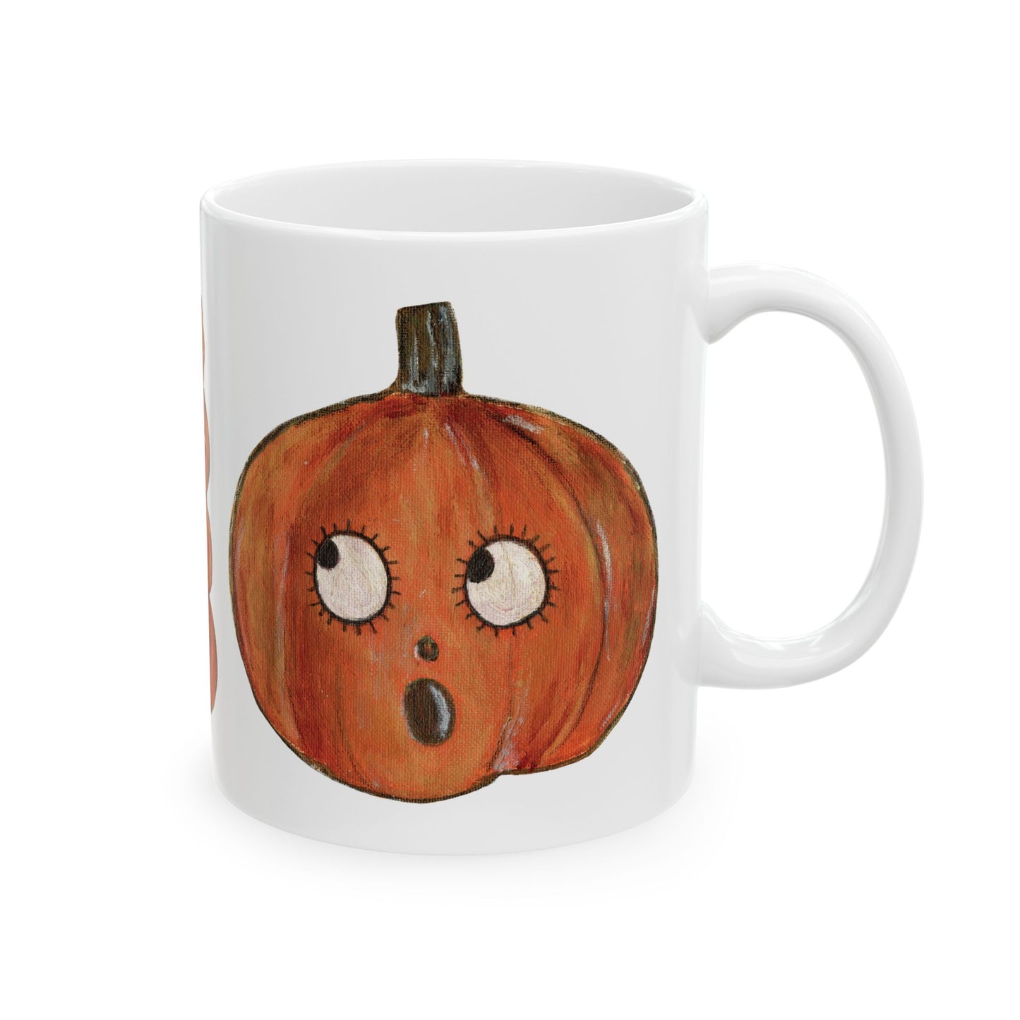 Cutie Pumpkins Ceramic Mug – Coffee Cup (11oz & 15oz)