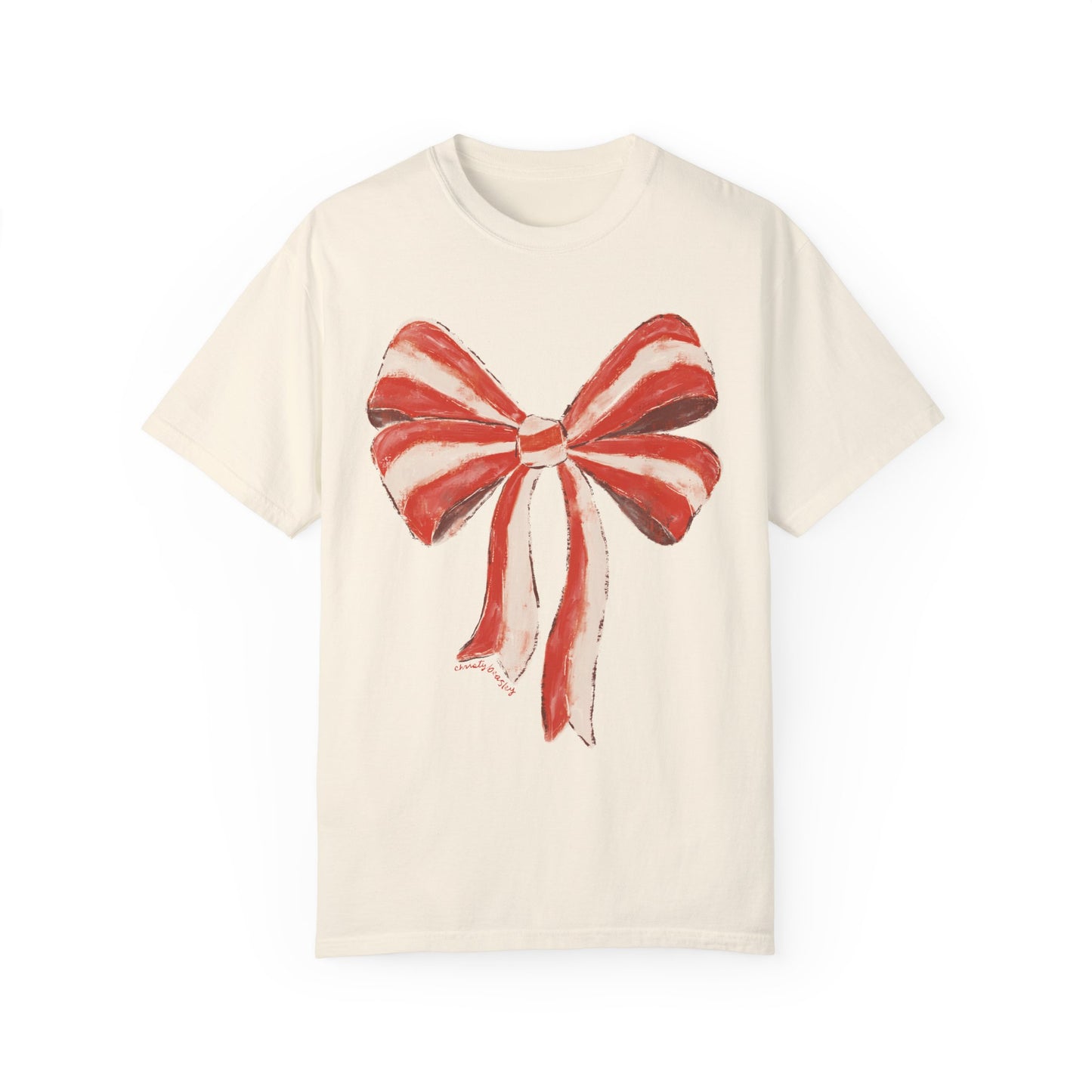 Big Ole Bow - Unisex Garment-Dyed Comfort Colors T-shirt - by Christy Beasley