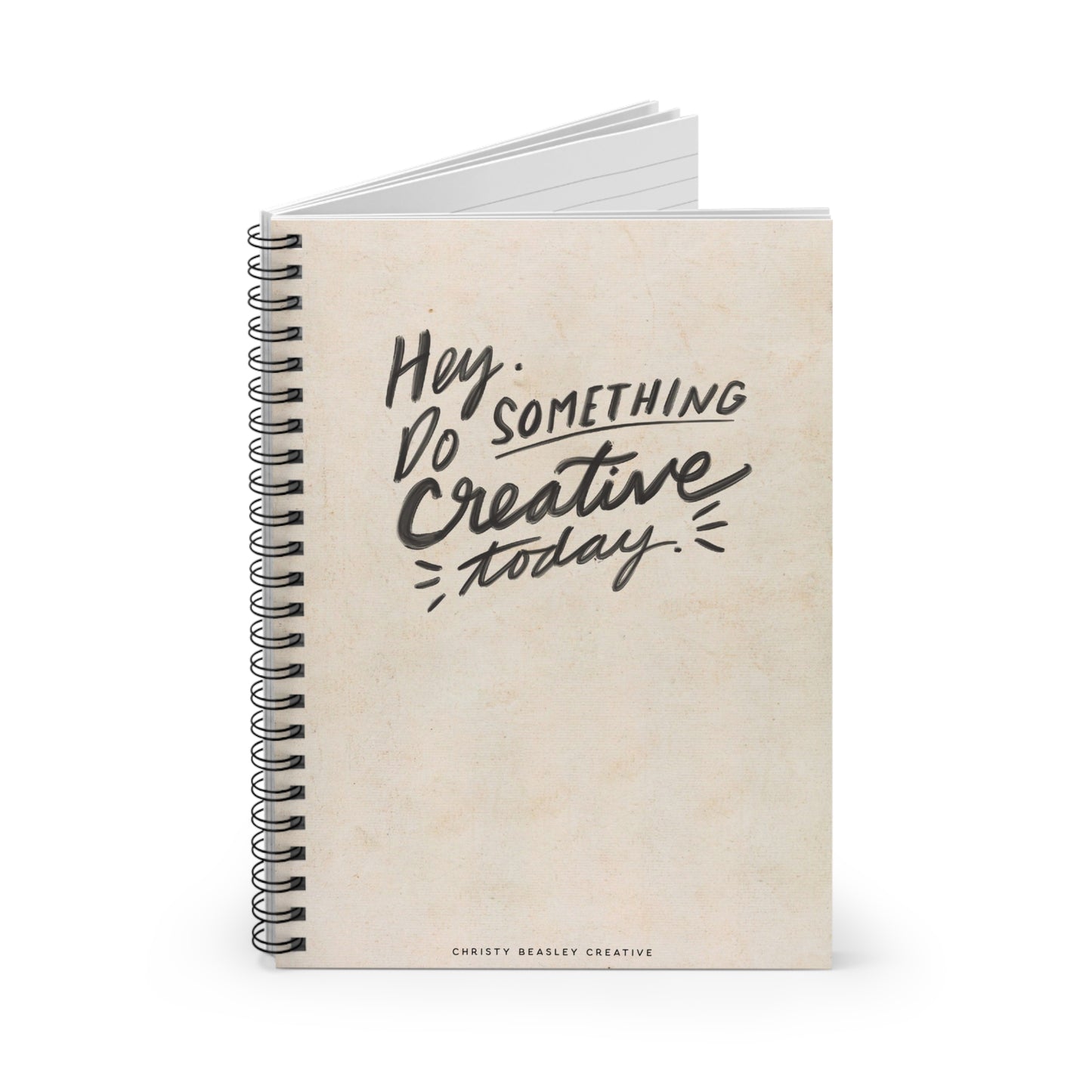 “Creative” Spiral Notebook - Ruled Line - by Christy Beasley