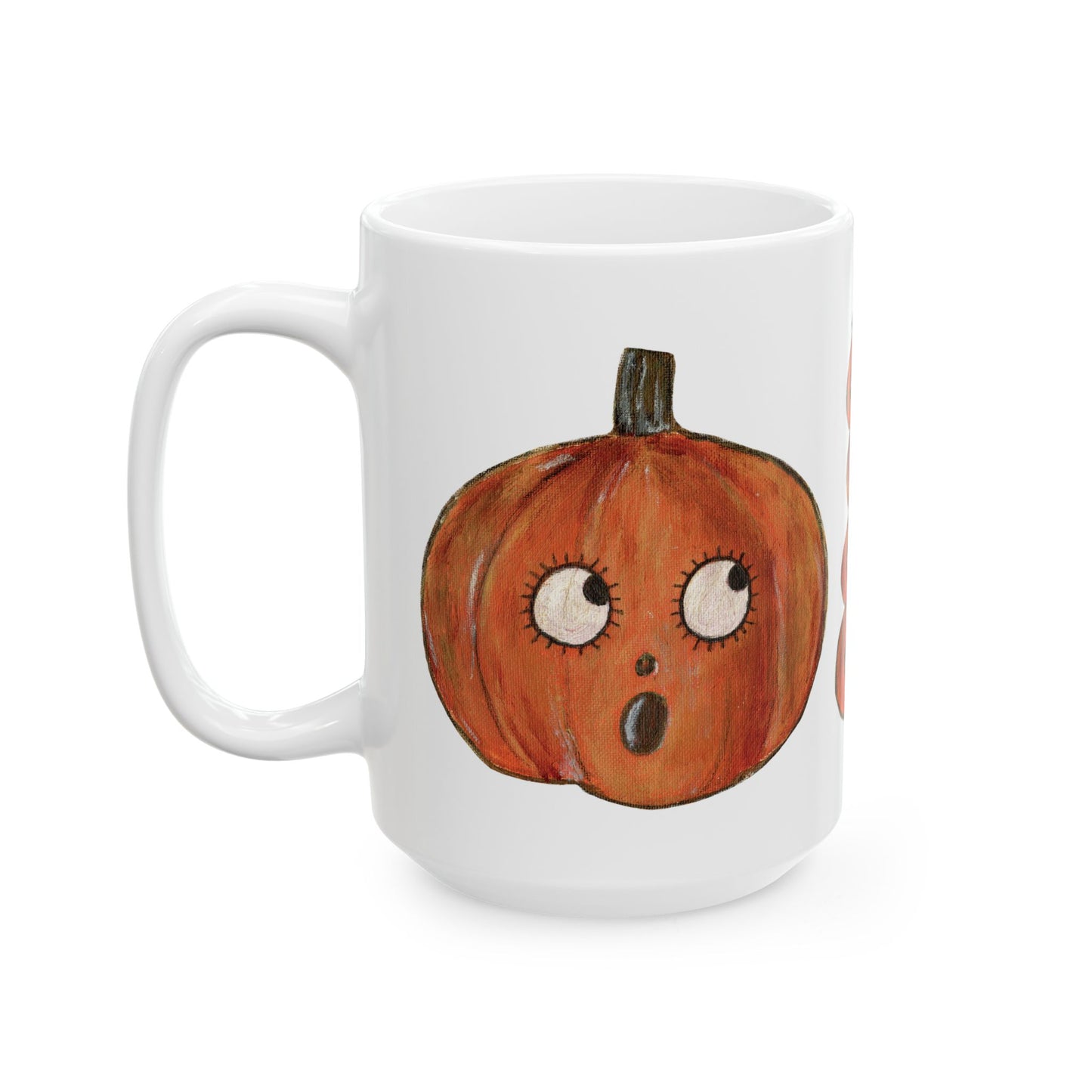 Cutie Pumpkins Ceramic Mug – Coffee Cup (11oz & 15oz)