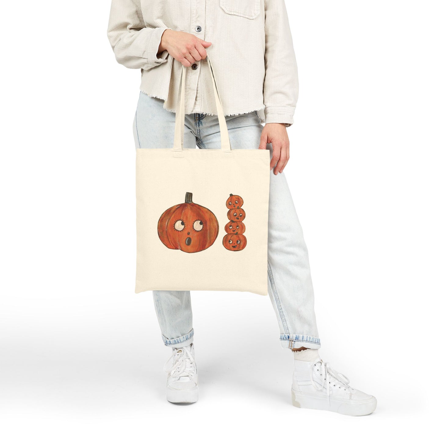 Cutie Pumpkins - Cotton Canvas Tote Bag