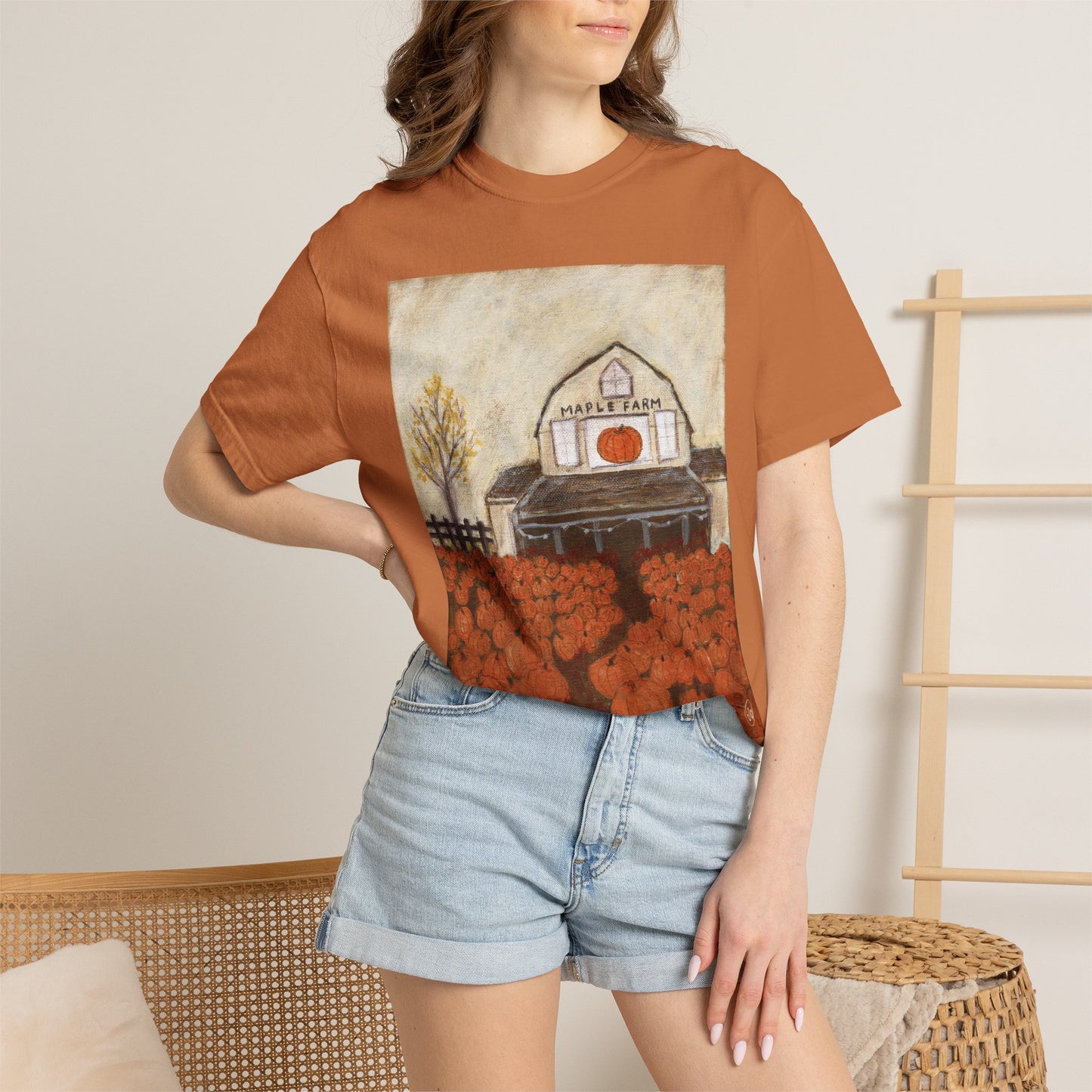 Maple Farm T-shirt - Unisex Garment-Dyed Comfort Colors T-shirt - by Christy Beasley