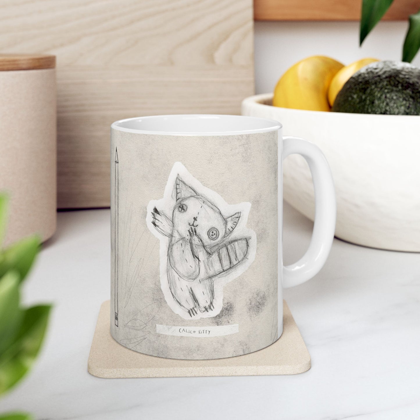 Patchwork Pals by Molly Grace Beasley Ceramic Mug, (11oz)