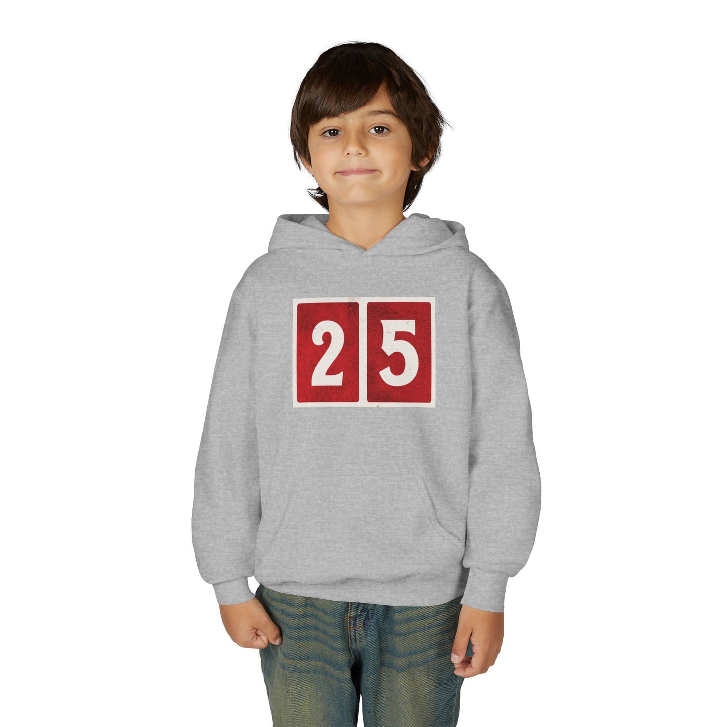 25 - Joyful and Triumphant - Youth Heavy Blend Hooded Sweatshirt