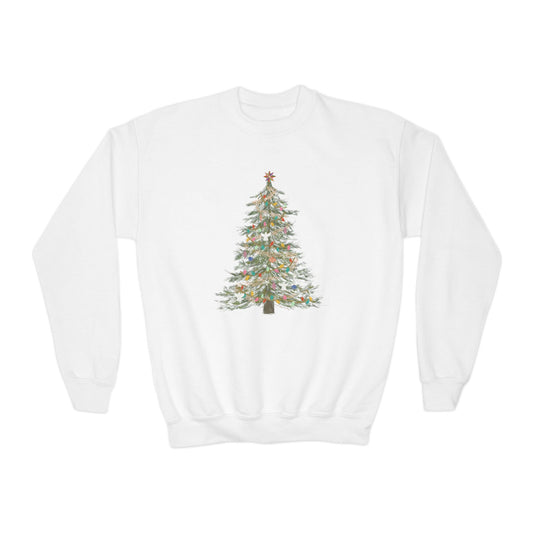 KIDS - O Christmas Tree - Youth Crewneck Sweatshirt