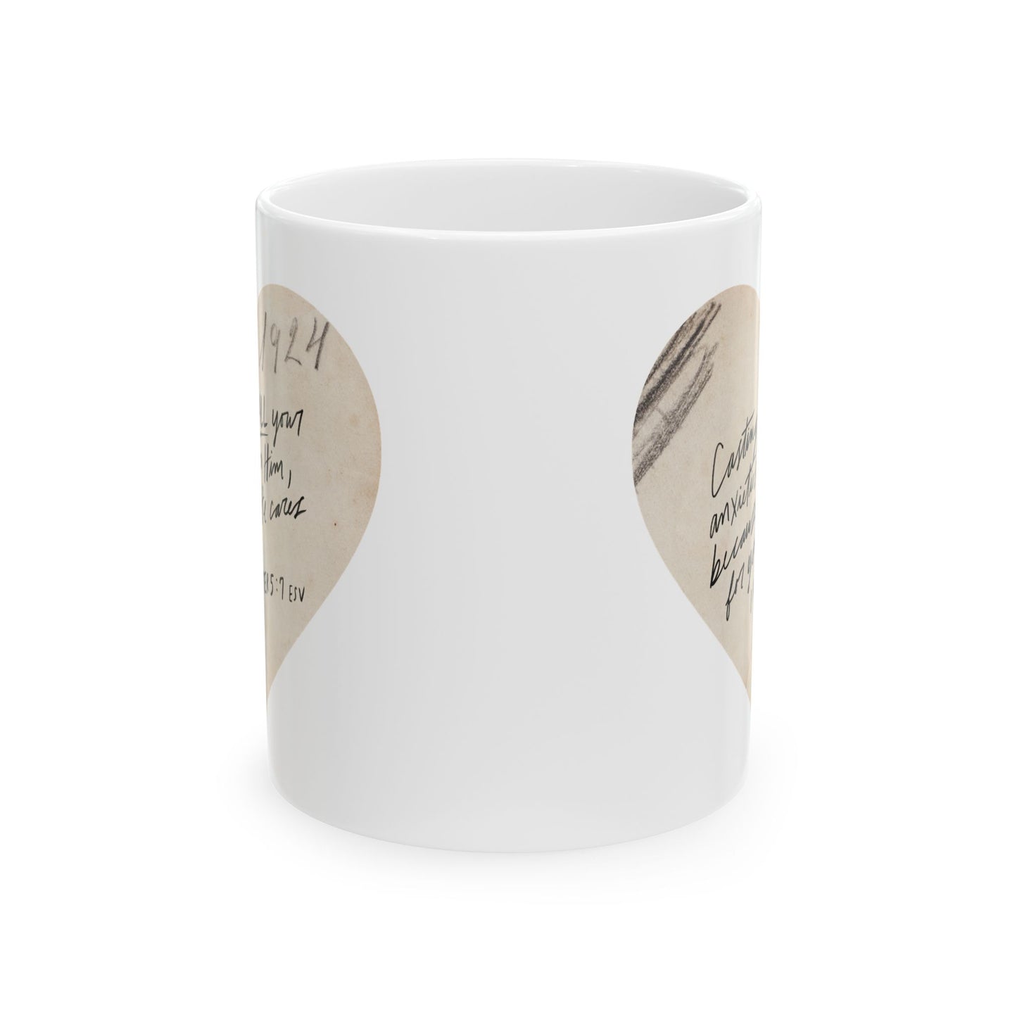 Cast All Your Anxieties on Him Ceramic Mug – Coffee Cup (11oz & 15oz)