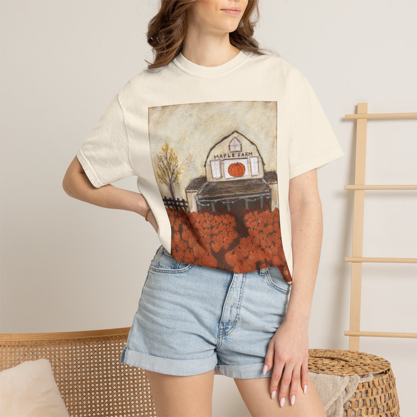 Maple Farm T-shirt - Unisex Garment-Dyed Comfort Colors T-shirt - by Christy Beasley