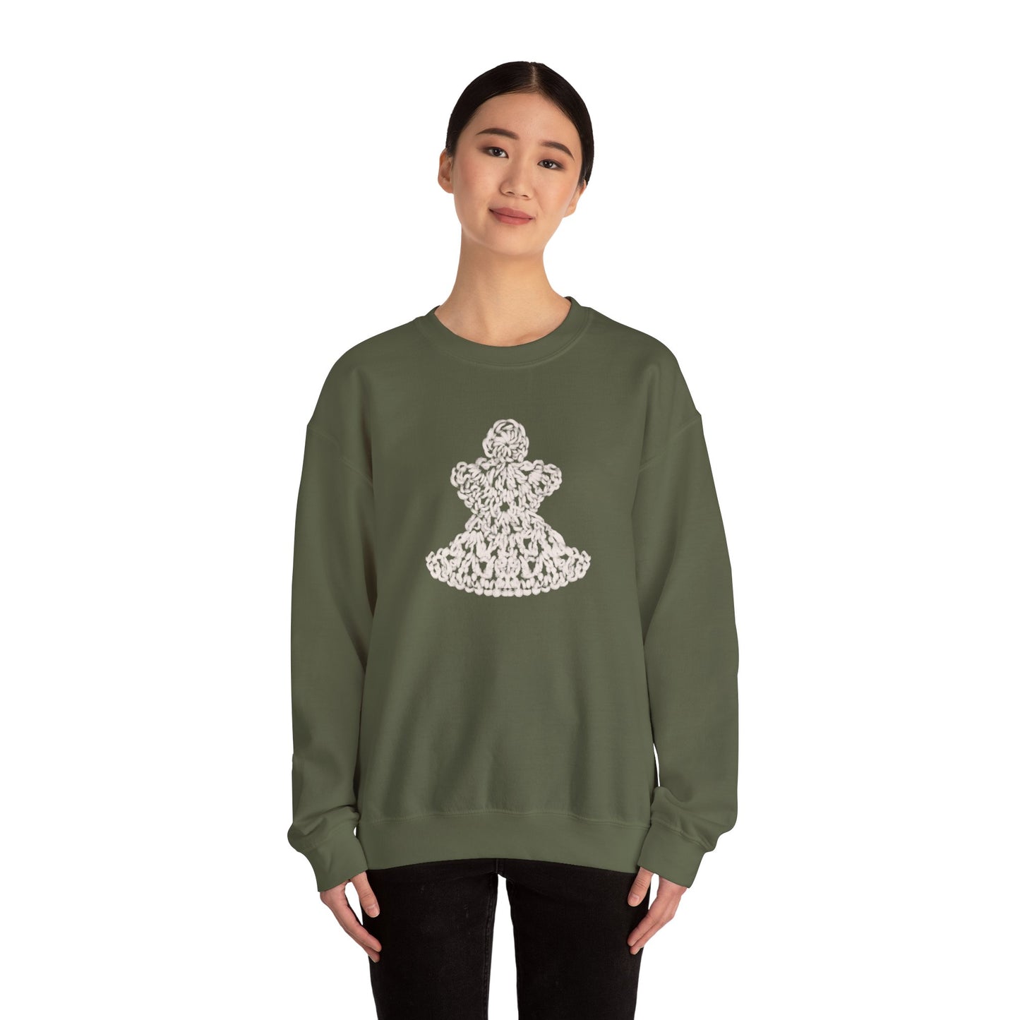 Crochet Angel - Unisex Heavy Blend™ Crewneck Sweatshirt