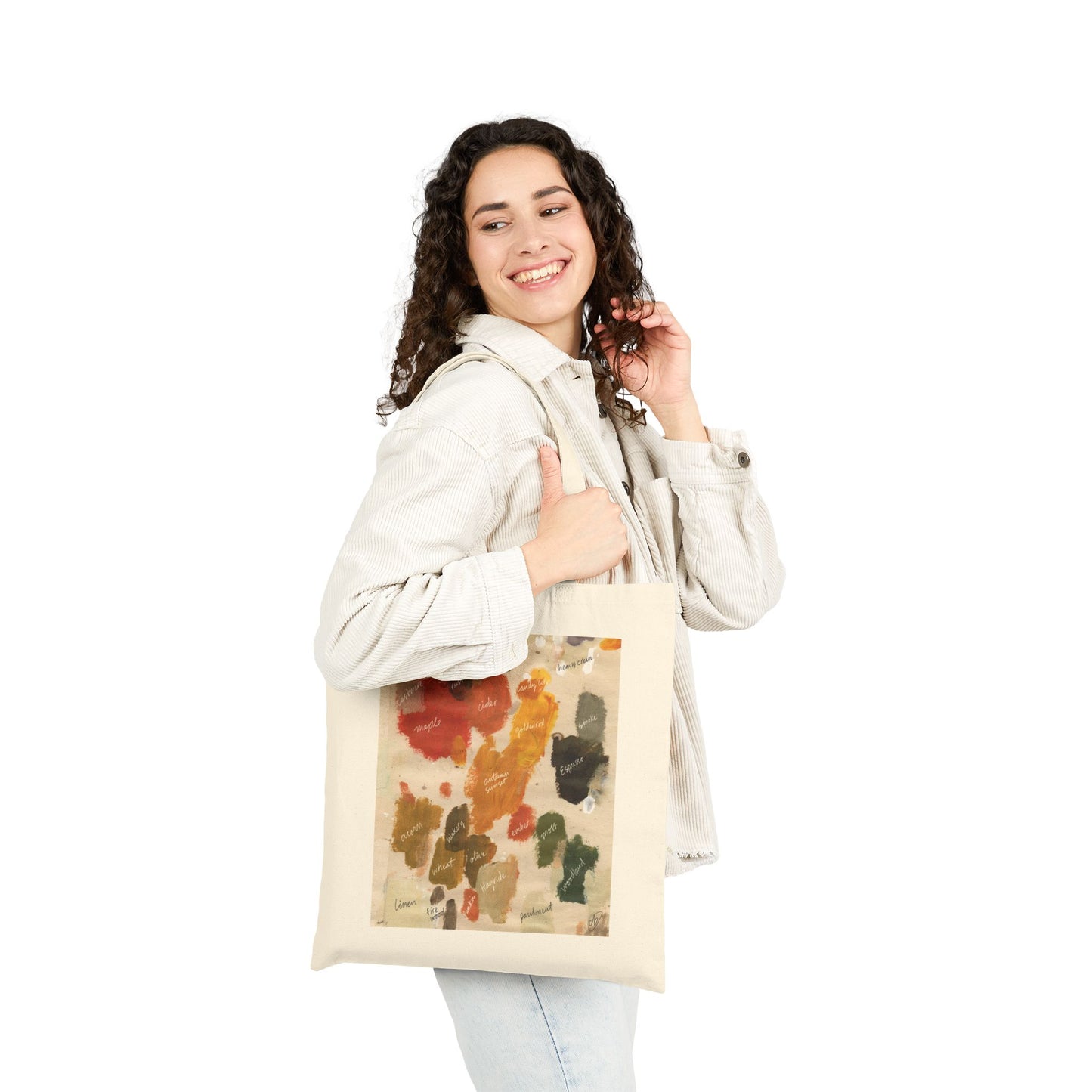 Fall Paint Palette - Cotton Canvas Tote Bag