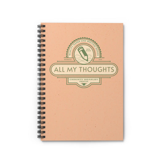 All My Thoughts Notebook - Ruled Line - by Christy Beasley