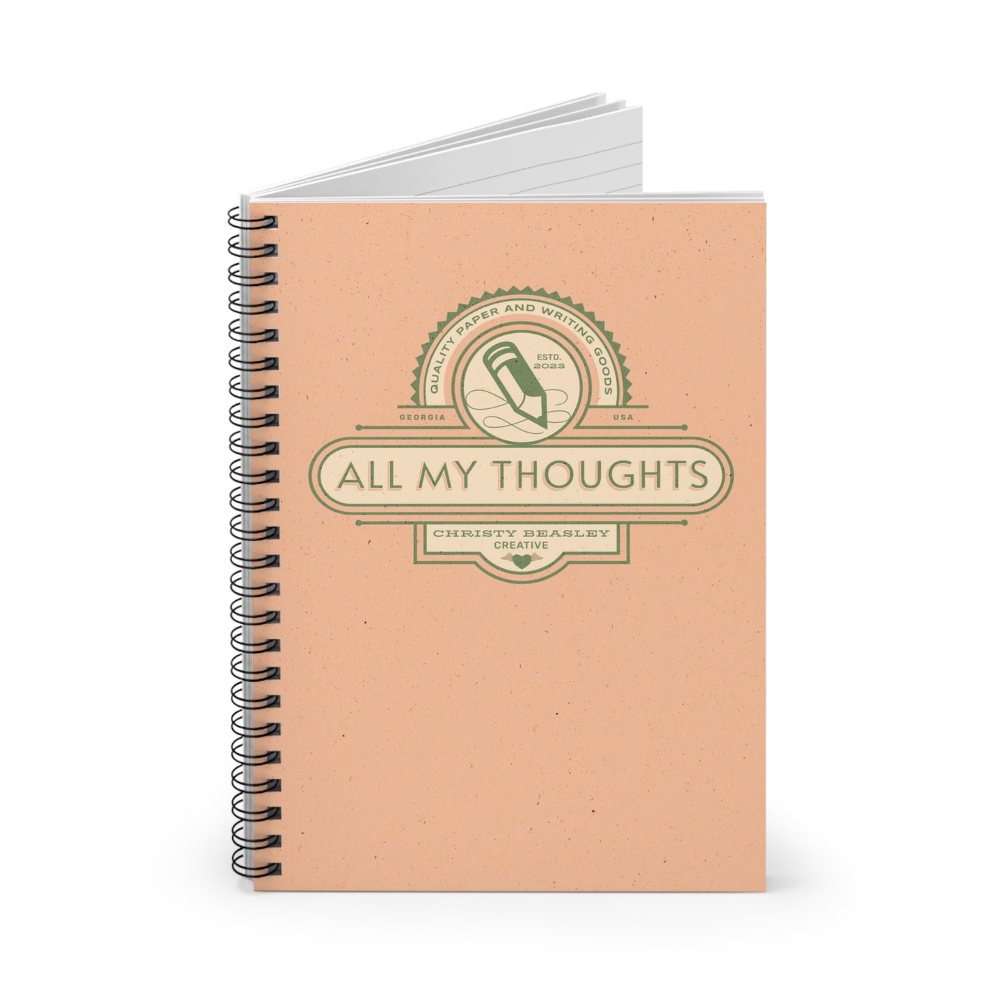 All My Thoughts Notebook - Ruled Line - by Christy Beasley