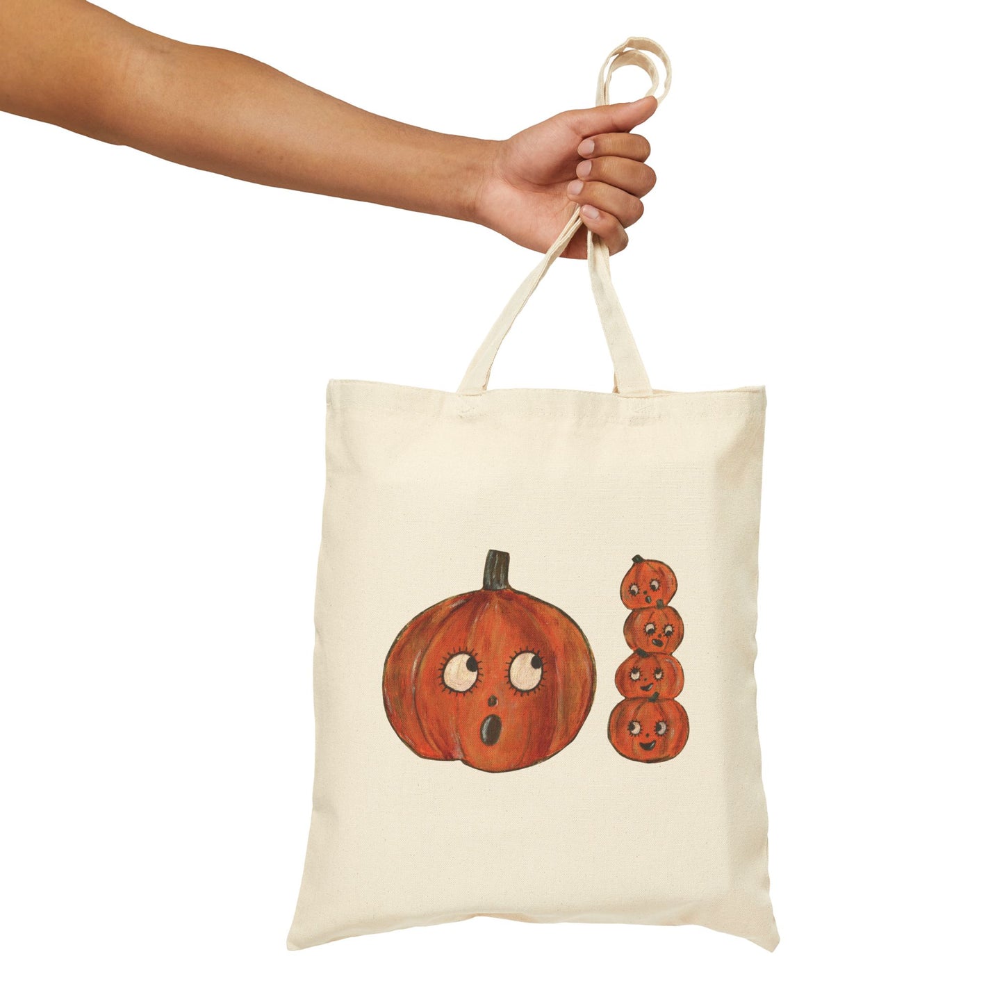Cutie Pumpkins - Cotton Canvas Tote Bag