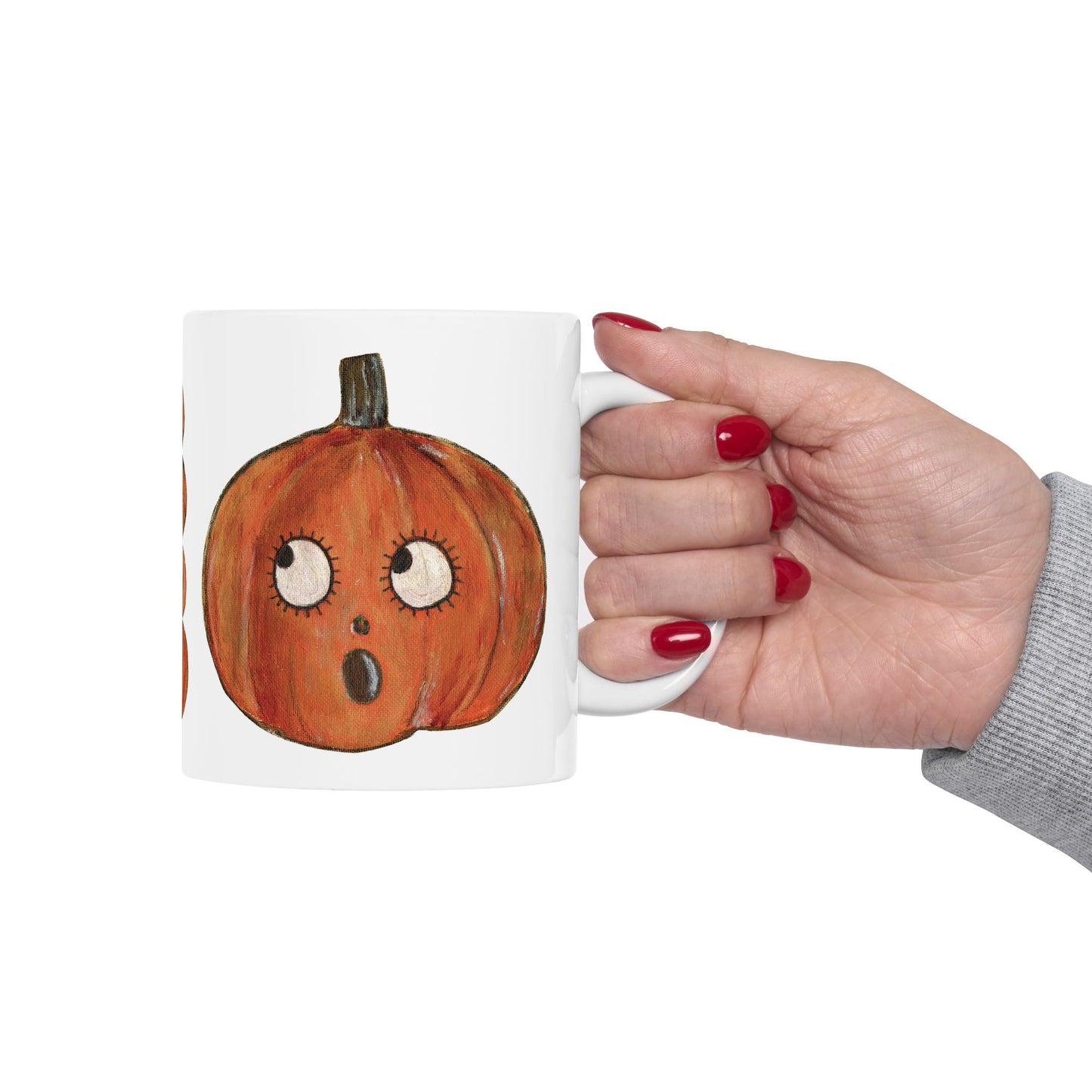 Cutie Pumpkins Ceramic Mug – Coffee Cup (11oz & 15oz)