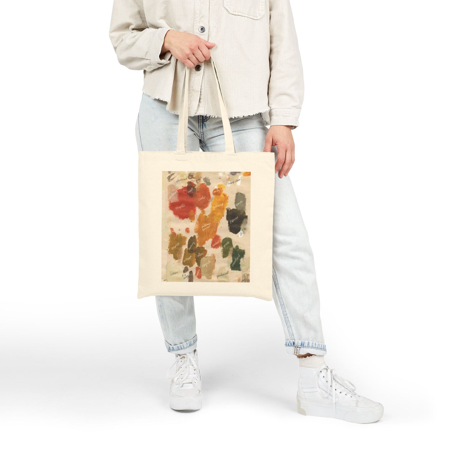 Fall Paint Palette - Cotton Canvas Tote Bag