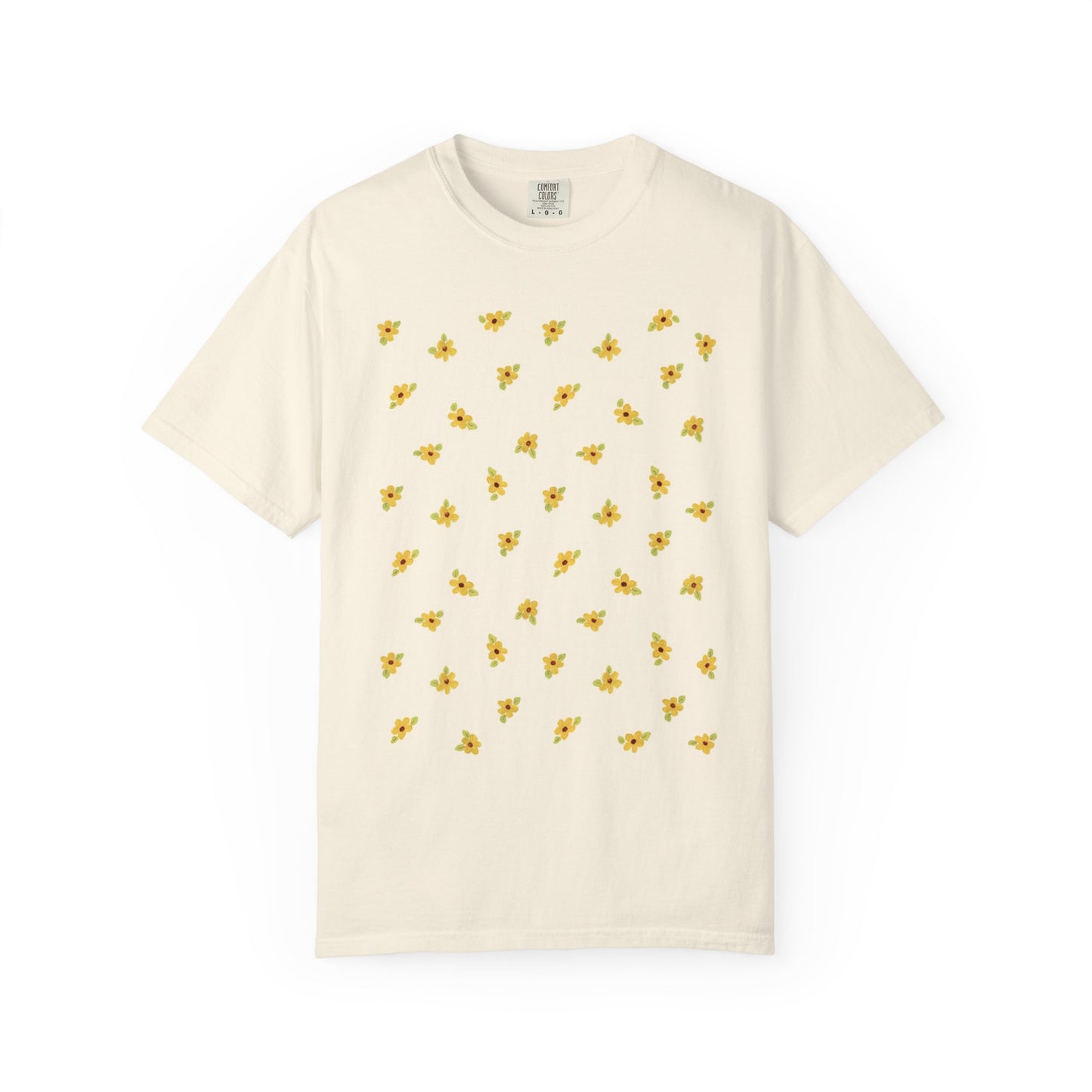 Yellow Daisies - Unisex Garment-Dyed Comfort Colors T-shirt - by Christy Beasley