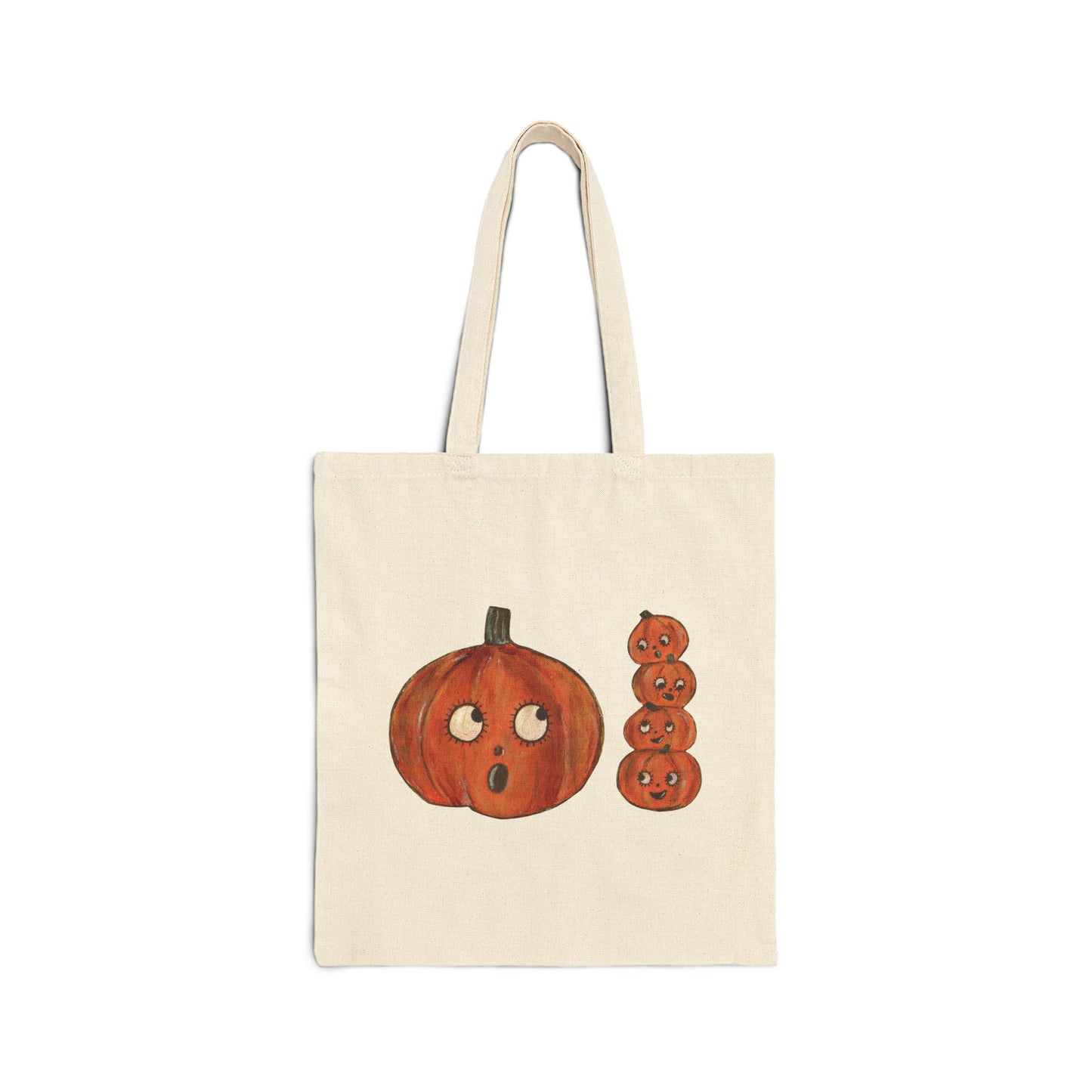 Cutie Pumpkins - Cotton Canvas Tote Bag