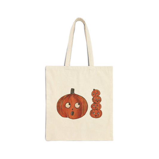 Cutie Pumpkins - Cotton Canvas Tote Bag