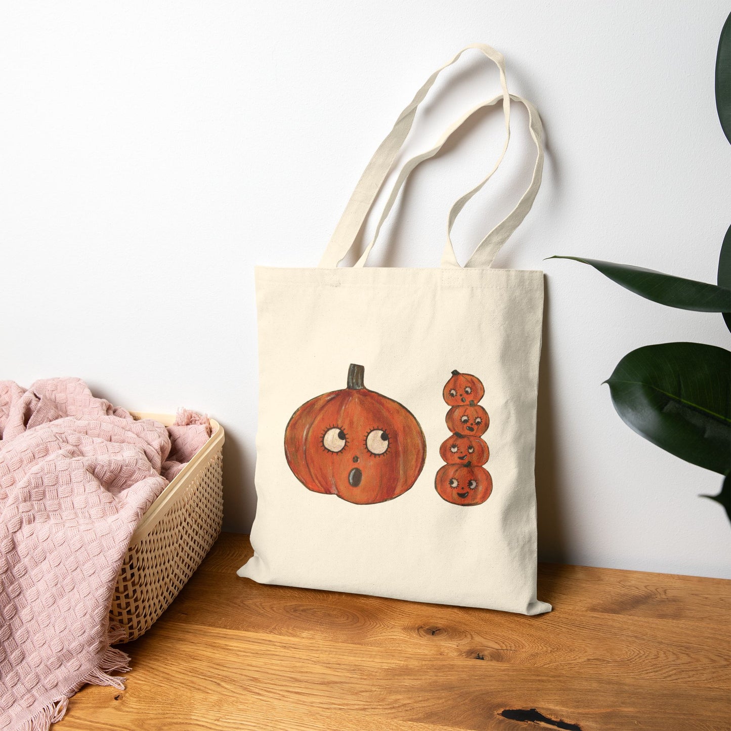 Cutie Pumpkins - Cotton Canvas Tote Bag