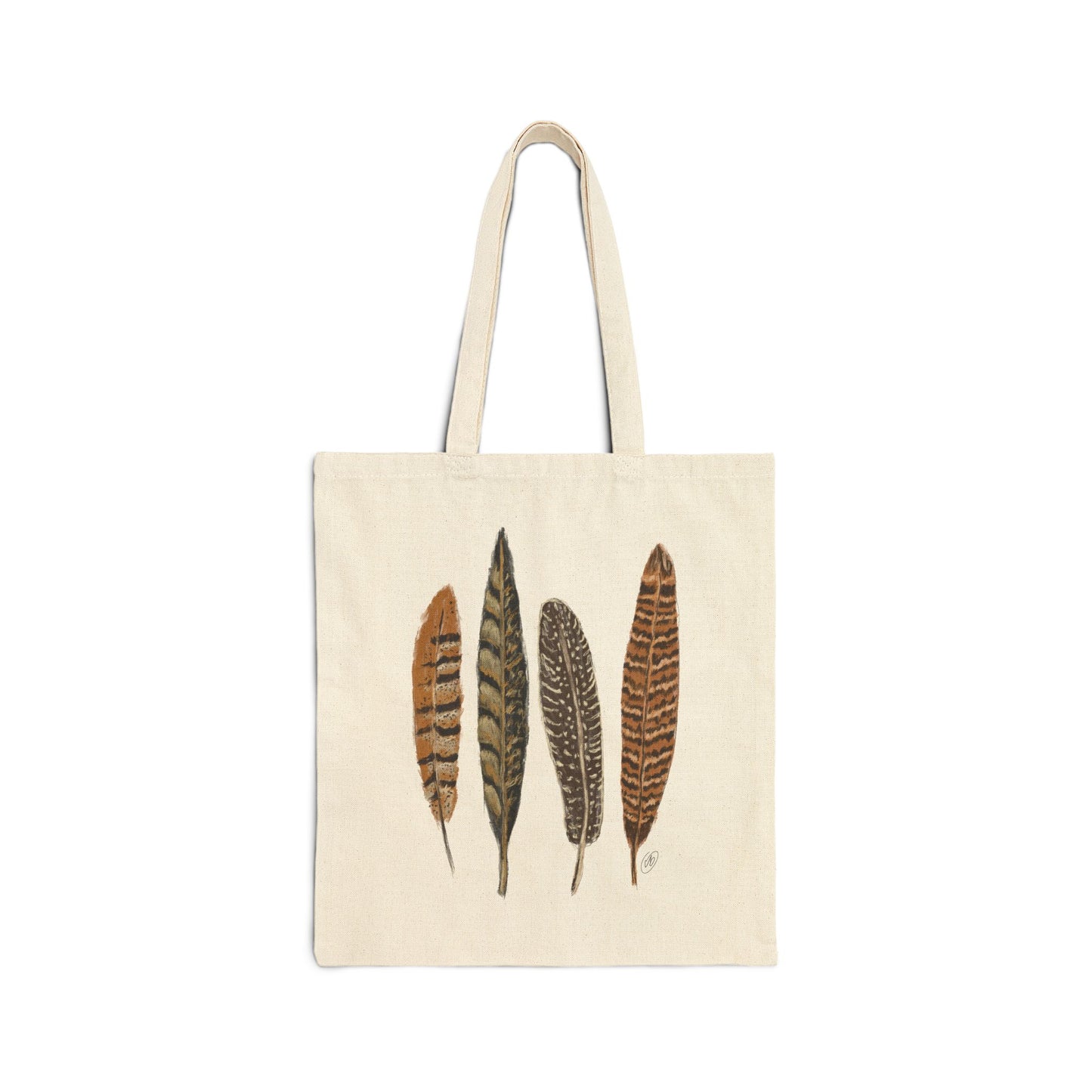 Pheasant Feathers - Cotton Canvas Tote Bag