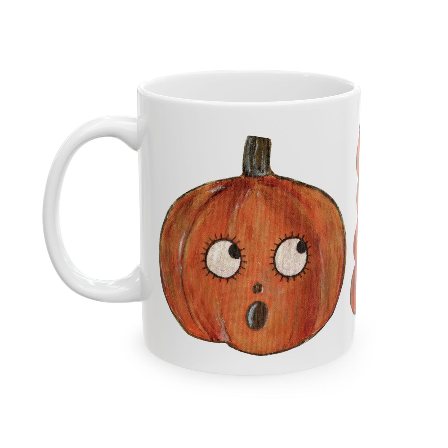 Cutie Pumpkins Ceramic Mug – Coffee Cup (11oz & 15oz)