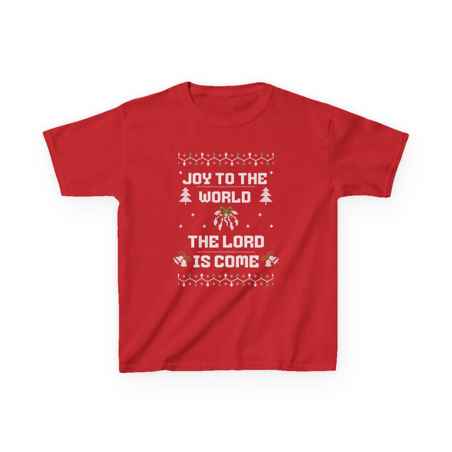 “Joy to the World” Knit design - Kids Heavy Cotton™ Tee