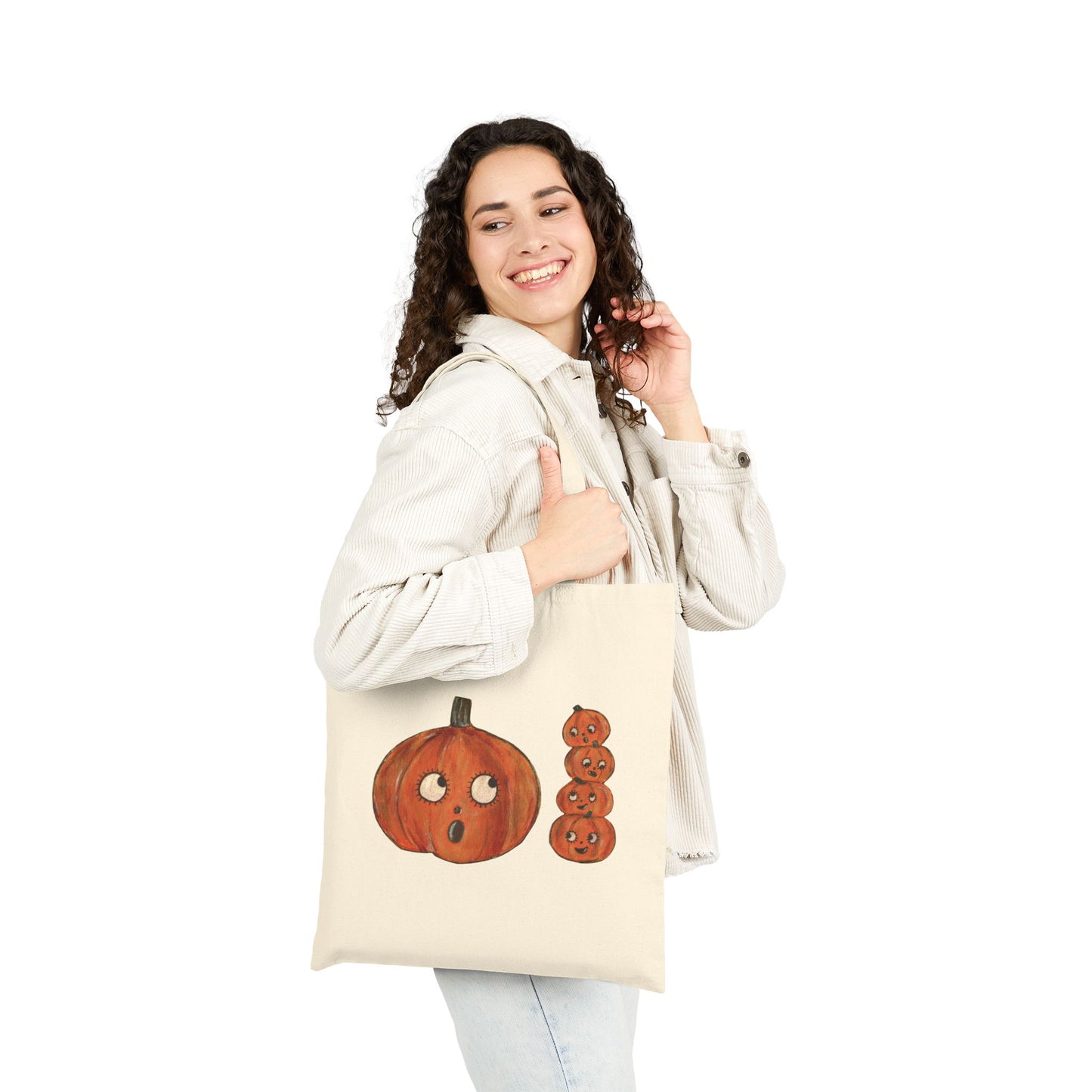 Cutie Pumpkins - Cotton Canvas Tote Bag