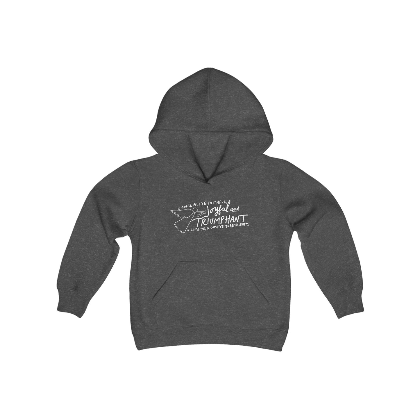 KIDS - Joyful and Triumphant - Youth Heavy Blend Hooded Sweatshirt