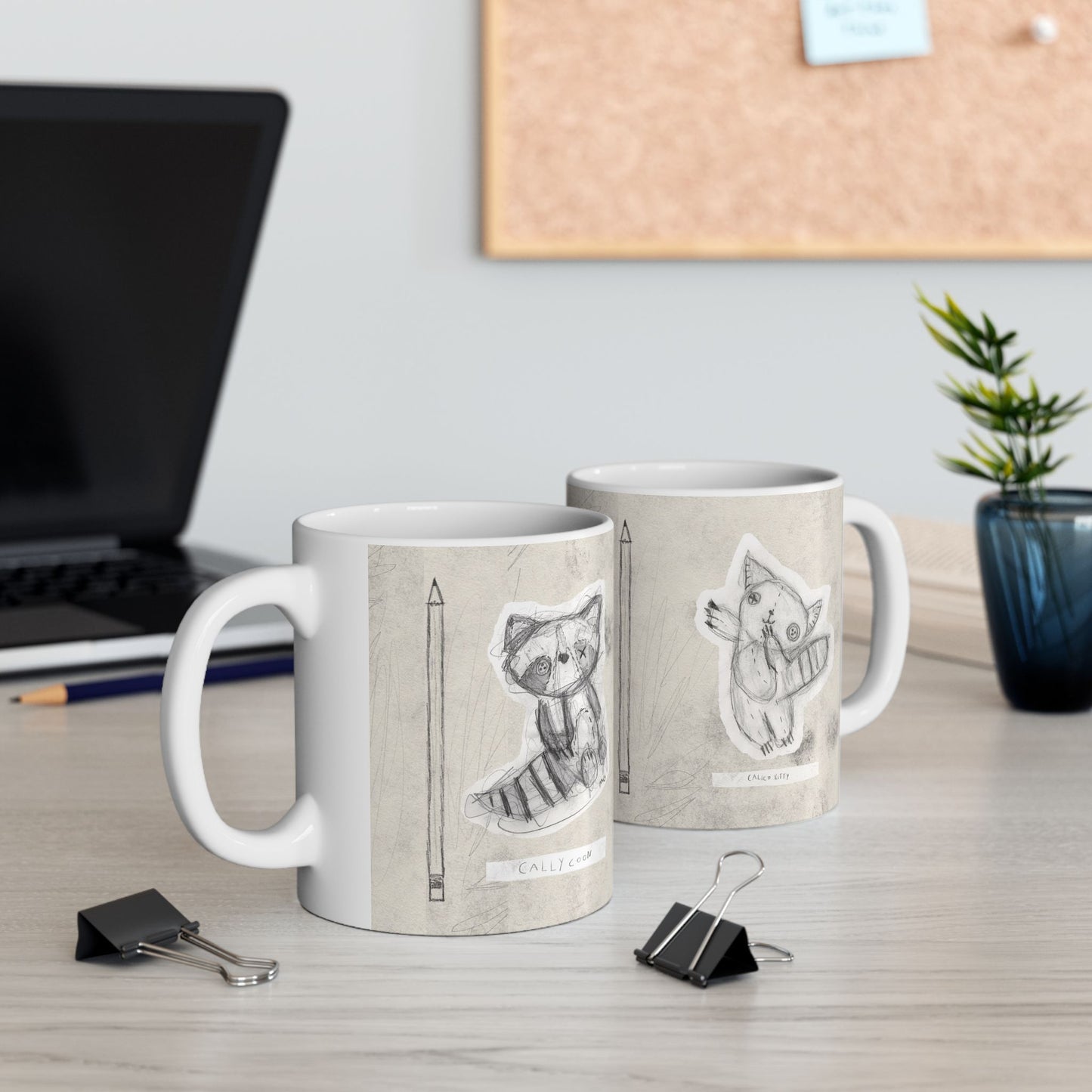 Patchwork Pals by Molly Grace Beasley Ceramic Mug, (11oz)