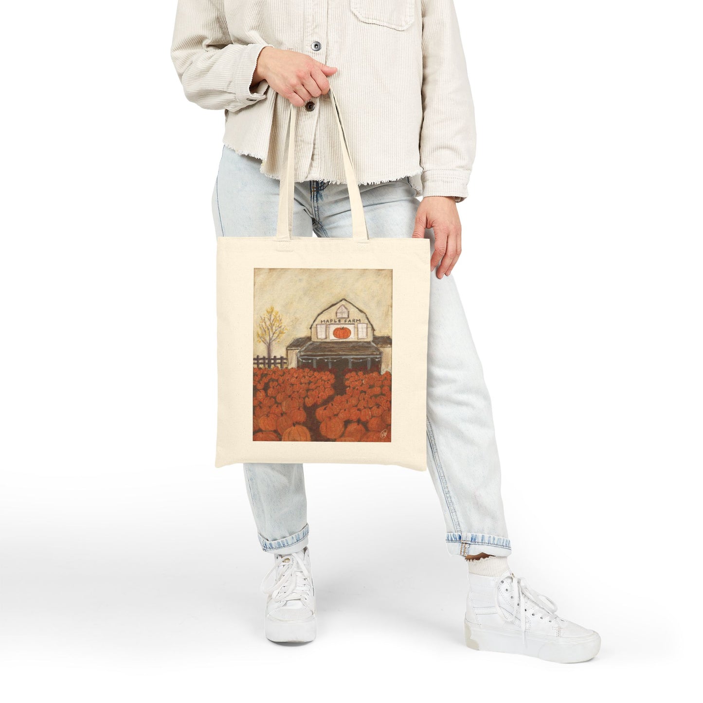 Maple Farm - Cotton Canvas Tote Bag
