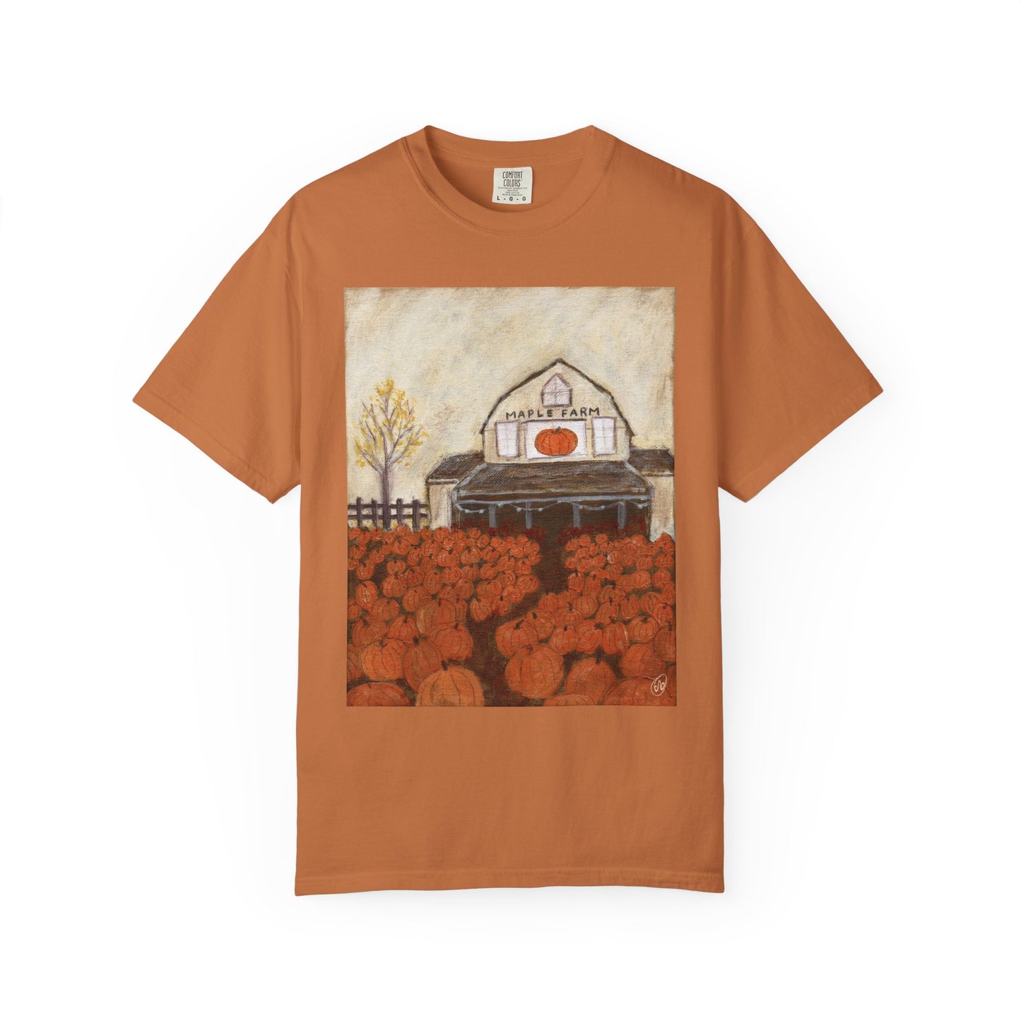 Maple Farm T-shirt - Unisex Garment-Dyed Comfort Colors T-shirt - by Christy Beasley