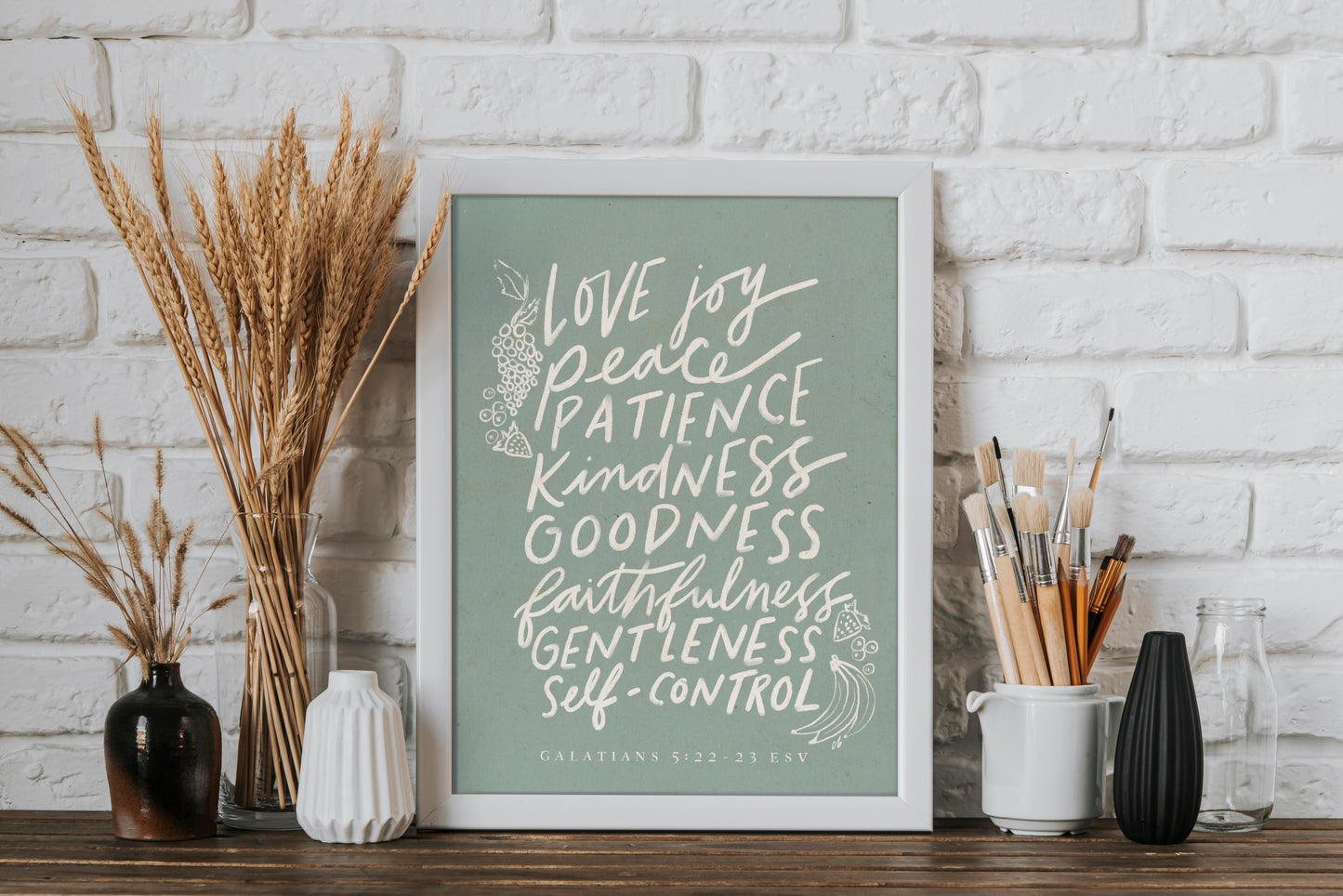 Handlettered Fruit of the Spirit