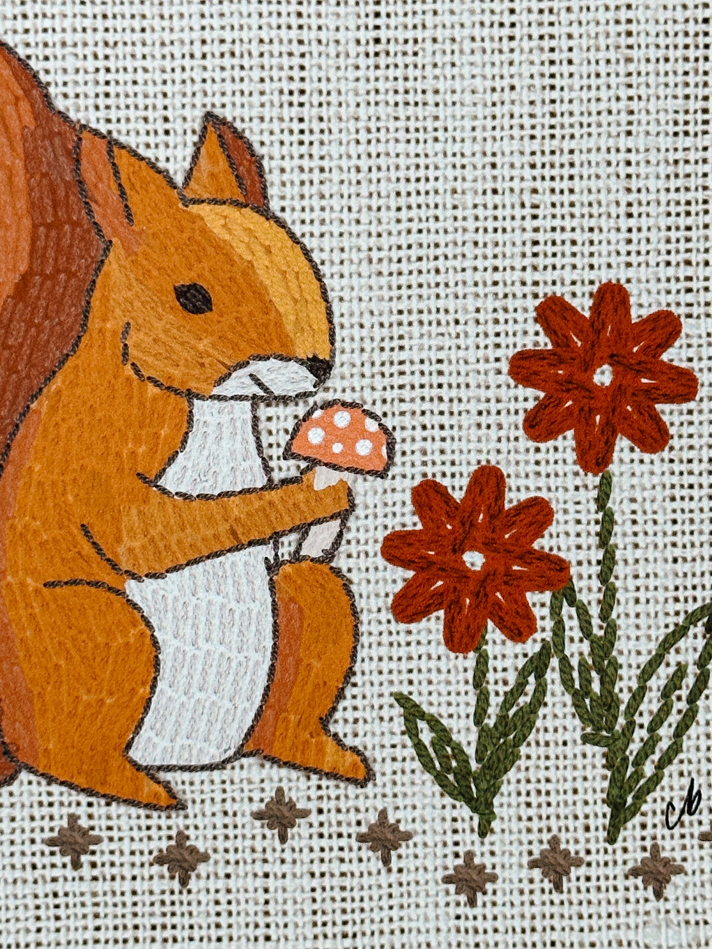 Embroidered Squirrel