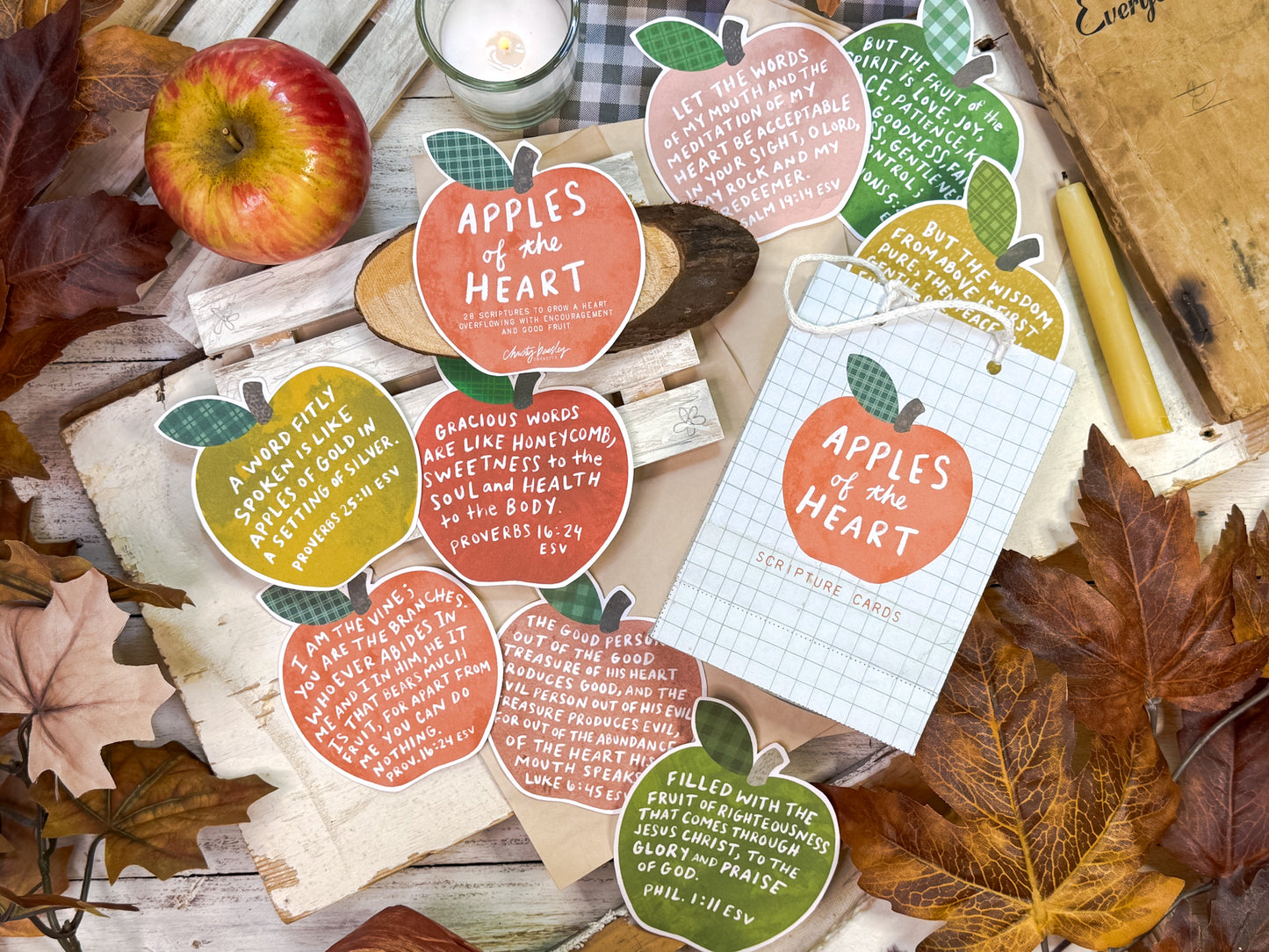 Apples of the Heart Scripture Cards Digital Download