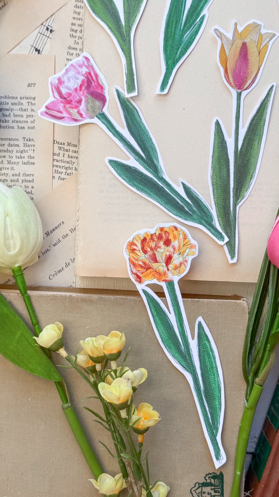 Tulip Cutouts Digital Download