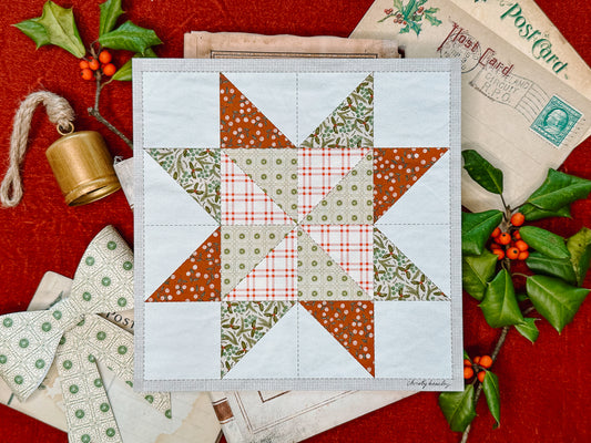 Christmas Star Pattern Quilt