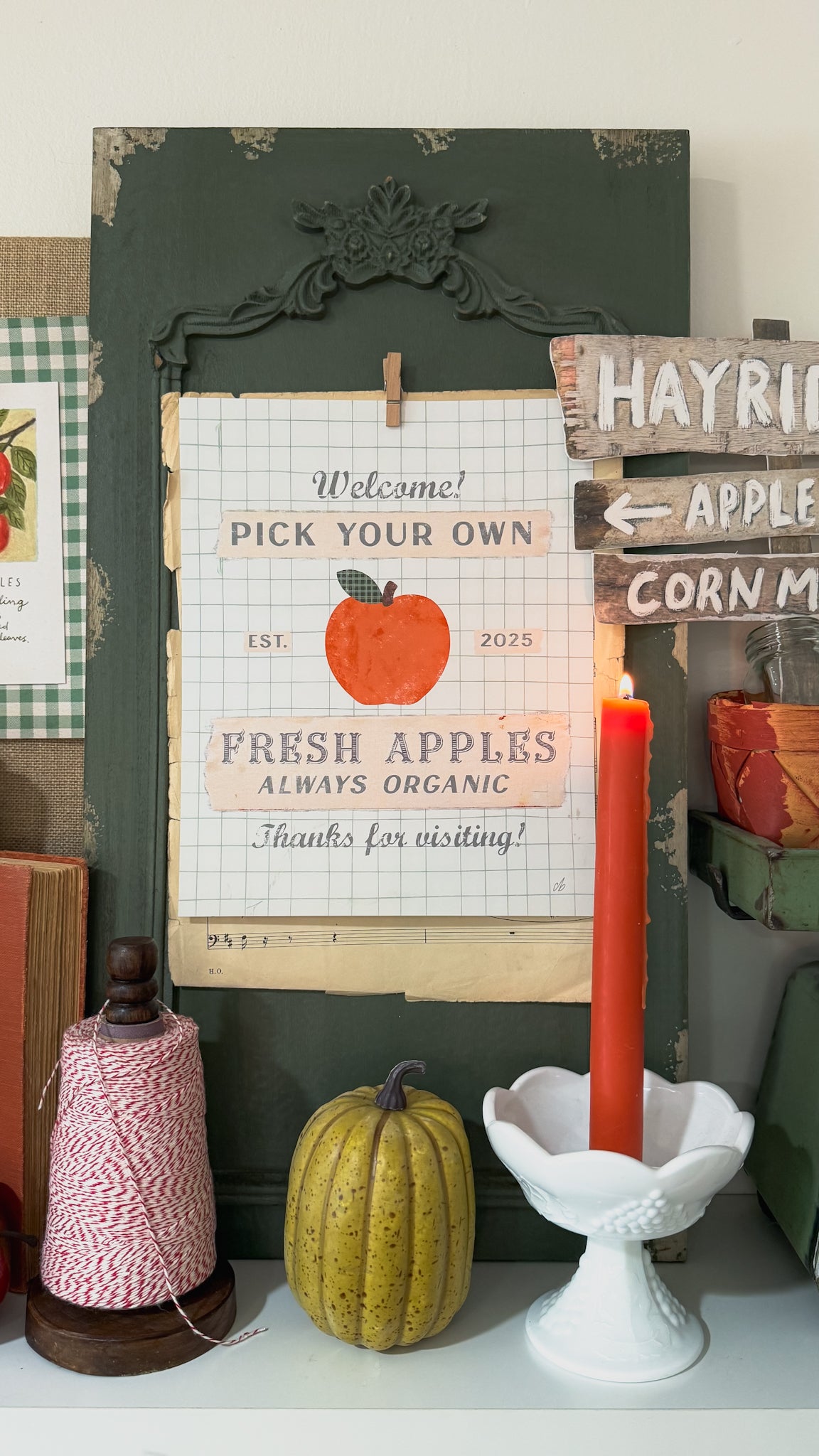 Vintage Apple Orchard Poster