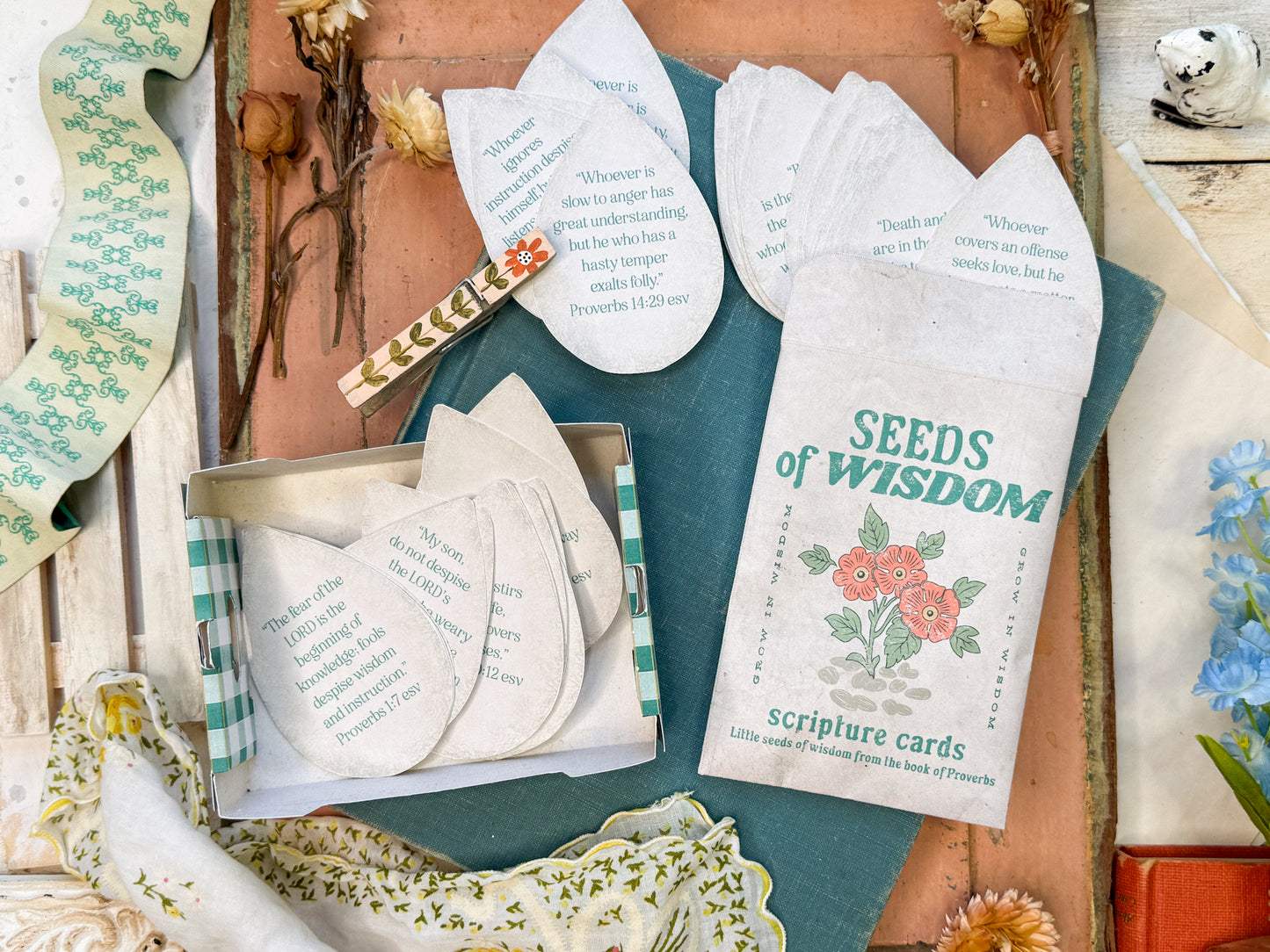 Seeds of Wisdom Scripture Cards Digital Download