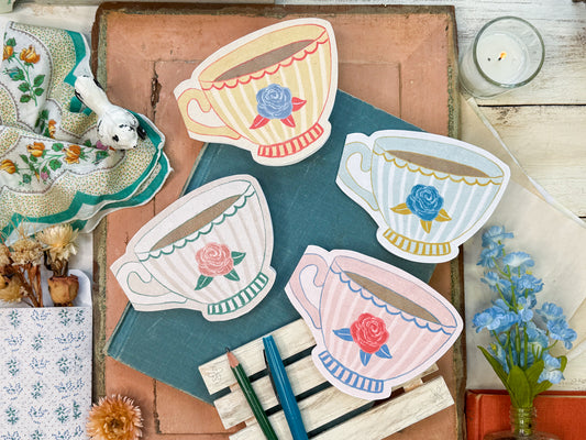Teacup Cards Digital Download