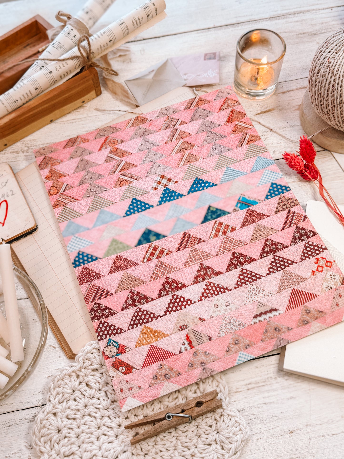 Pink Vintage Quilt Reproduction