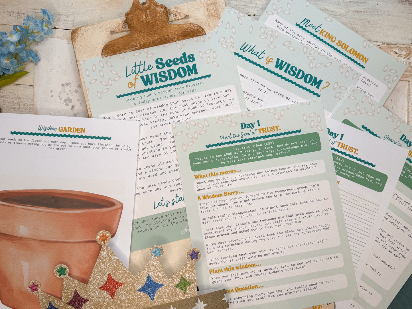 Little Seeds of Wisdom Devotional Unit for Kids Digital Download