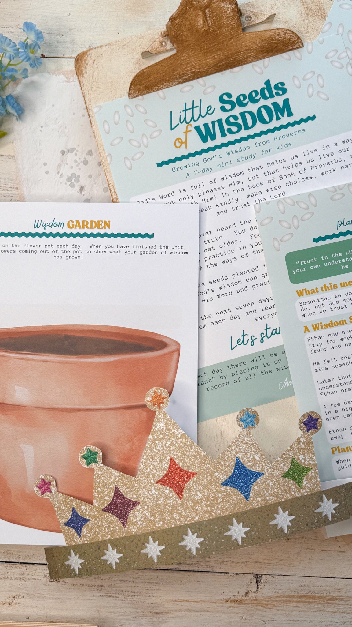 Little Seeds of Wisdom Devotional Unit for Kids Digital Download