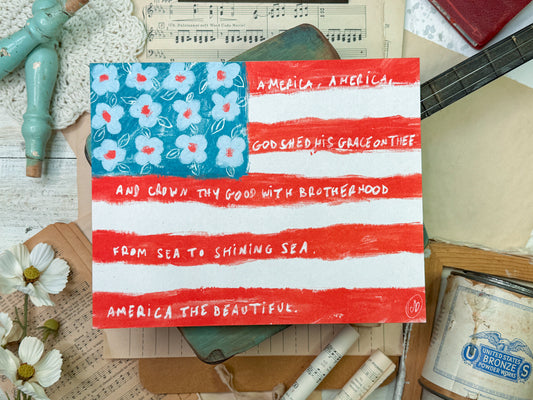 America The Beautiful Flag