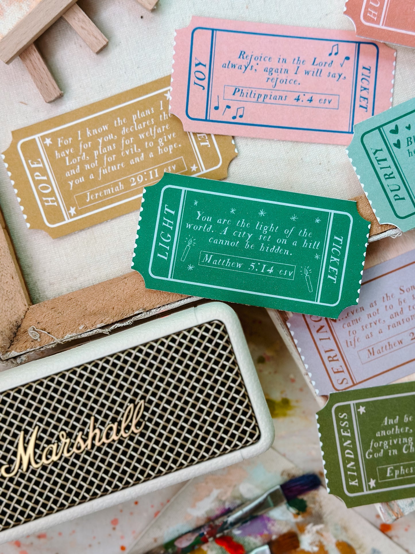 Truth Ticket Scripture Cards Digital Download