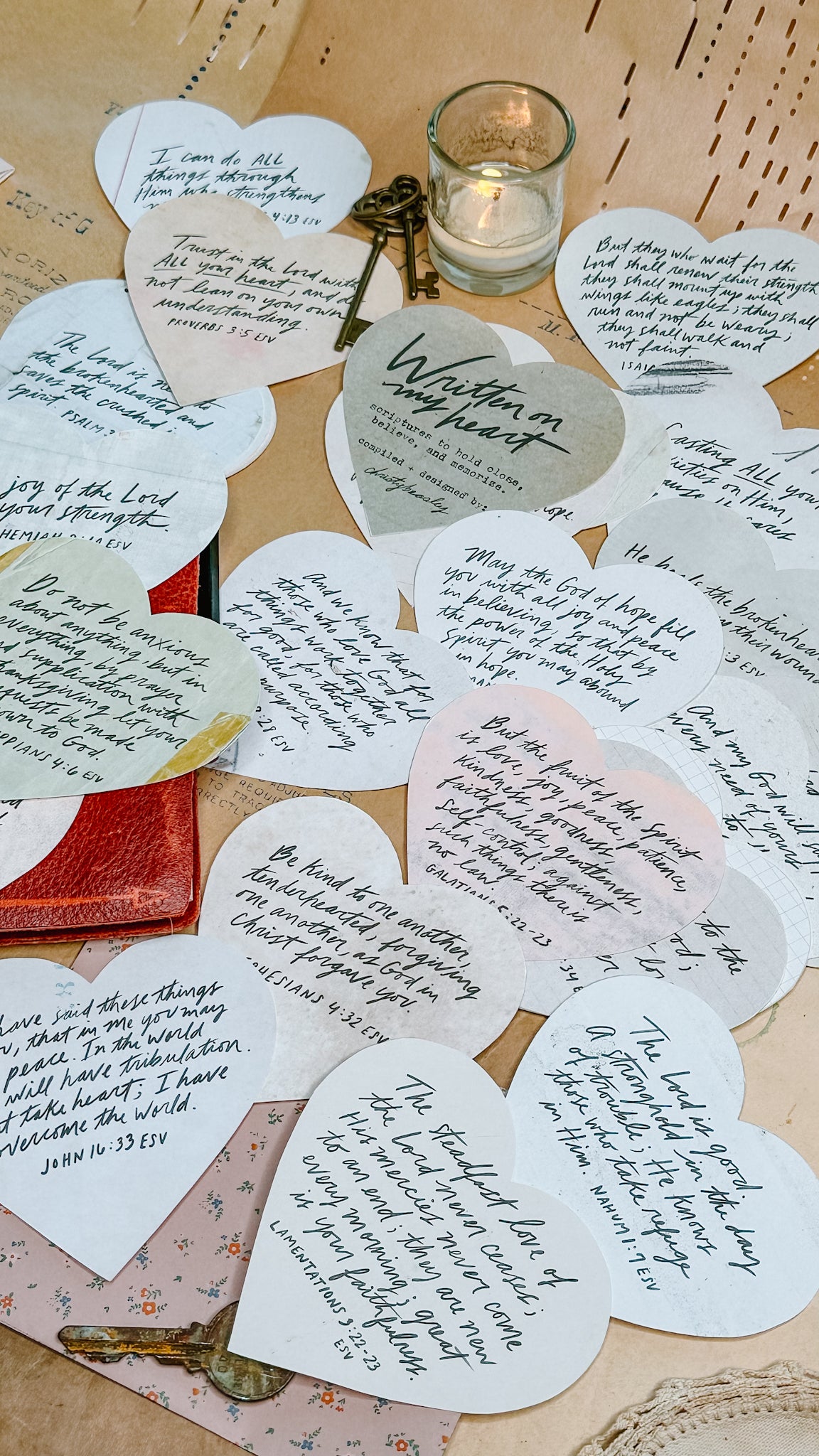 Written on My Heart Scripture Cards Digital Download